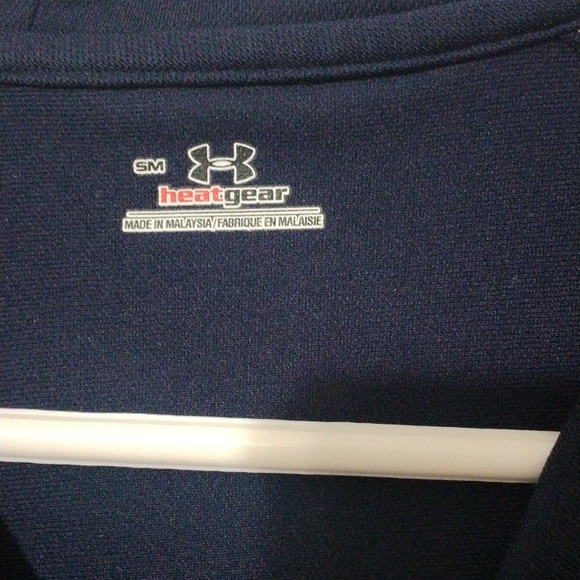 Under Armour full zip up jacket small long sleeve blue women's coat heat gear - Picture 4 of 6